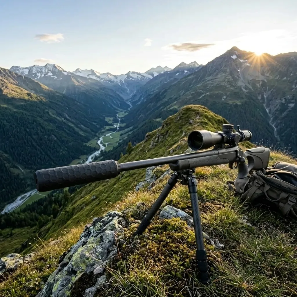 Erfahrungsbericht Kahlwildjagd in den Karawanken - Kahlwildjagd Karawanken Weitschuss Schalldämpfer Vanward Hunter Pro Jakele J1