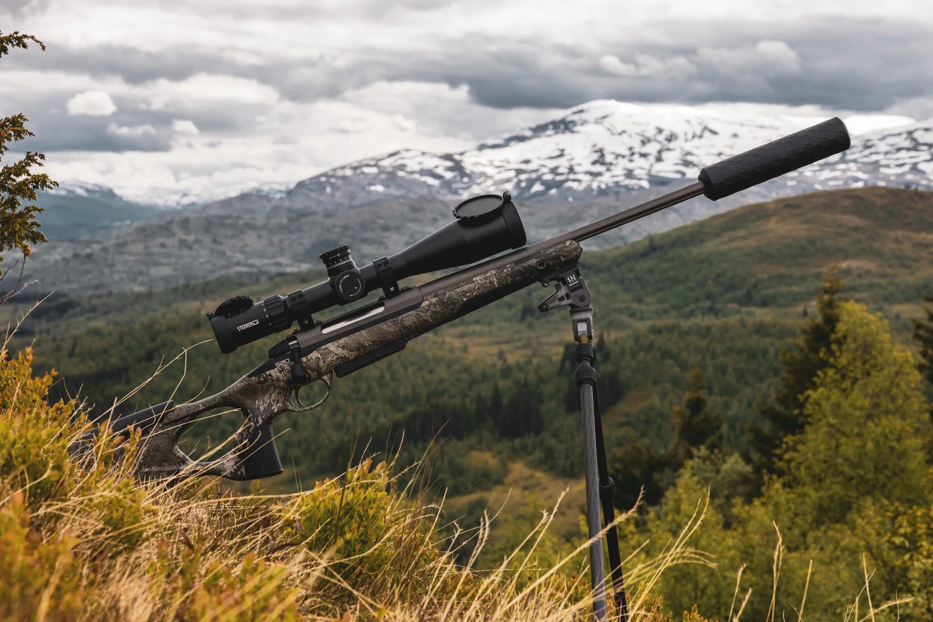 Vanward Hunter Pro Schalldämpfer in Titan – Professioneller Jagdschalldämpfer